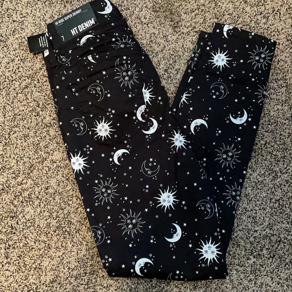 HotTopic Celestial Super Skinny Pants - Picture 3 of 6